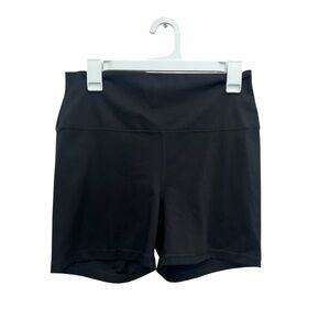 Yogalicious Lux High Rise Shorts Black Biker Shorts 5-inch Inseam XL Gym Active